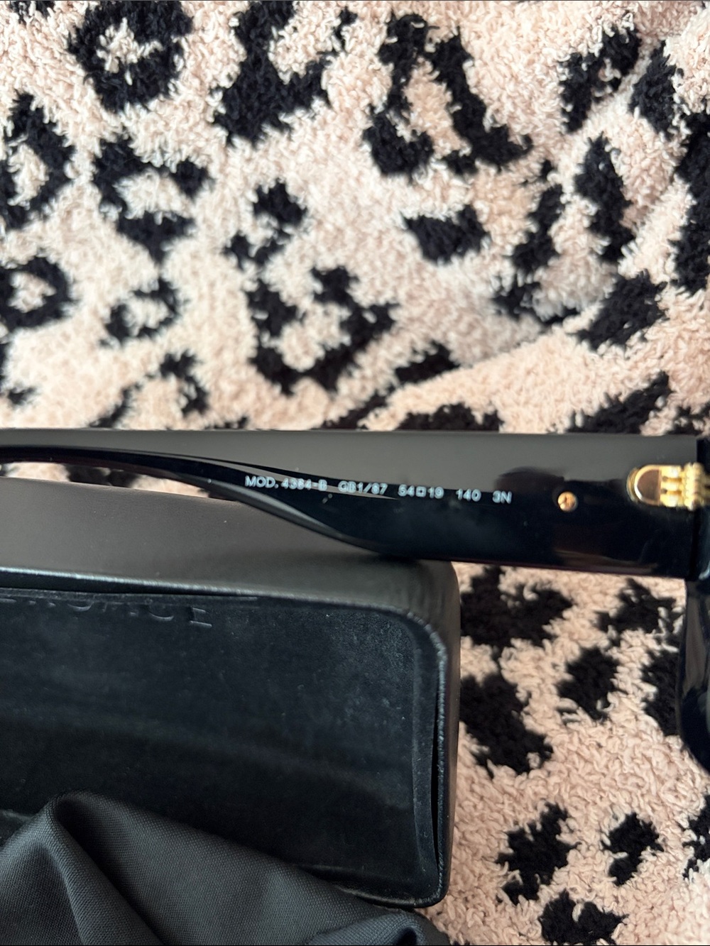 Versace Black Square Sunglasses with Gold Crystal Medallion VE4384b - Picture 10 of 12